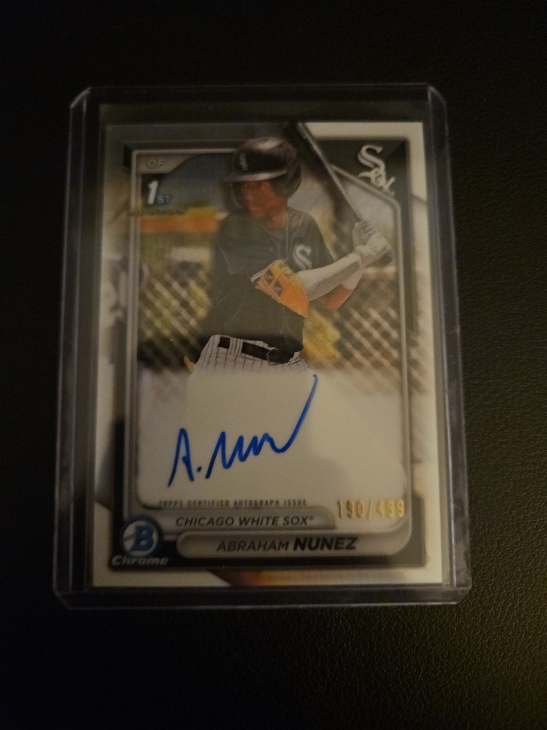 2024 Bowman Chrome Prospect Auto Refractor /499 Abraham Nunez #CPA-ANZ Auto