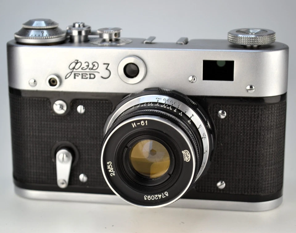 FULLY SERVICED! SOVIET USSR "FED 3" RF camera + INDUSTAR-61 LENS M39 f2.8/53 - Image 2 of 4