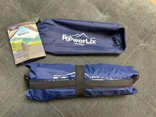 PowerLix Sleeping Pad Inflatable Camping Mat. Blue.