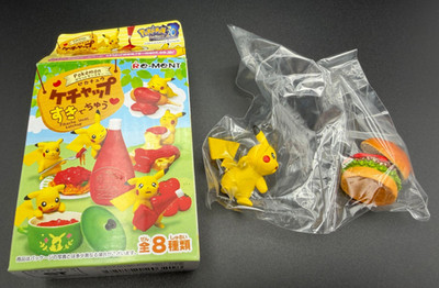Pokemon Center Re-Ment Pikachu Loves Ketchup Suki de Chuu Figure Find You Burger