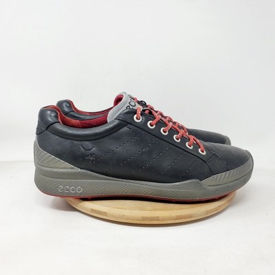 Ecco Biom Hybrid Golf Shoes Womens 41 Yak Leather Black Red Comfort Sneaker