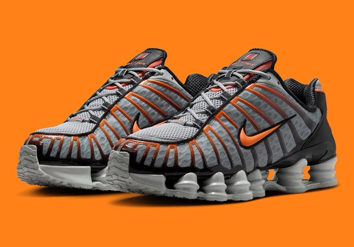 Nike Shox TL Light Smoke Bright Mandarin AV3595-011 MENS SIZES | eBay
