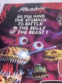 Nintendo NES Abadox Vintage Print Ad 1989 8&rdquo;X11&rdquo; &ldquo;The Deadly Inner War VTG EP5