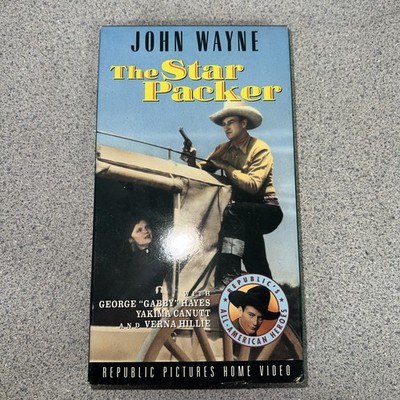 JOHN WAYNE VHS THE STAR PACKER GEORGE HAYES YAKIMA CANUTT VERNA HILLIE