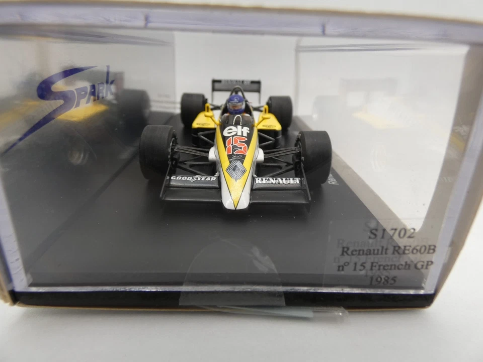 Renault RE60B Patrick Tambay #15 GP Francese 1985 S1702 Spark 1/43 F1 - Immagine 3 di 3