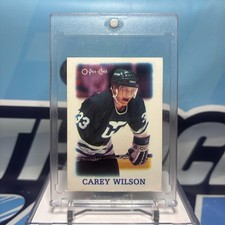 1988-89 O-Pee-Chee Mini #45, CAREY WILSON SP 🔥🔥🔥 NHL Stars Etoiles