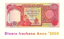 Banconote "Nuovi Dinari Iracheni", New Iraqi Dinar, Autentiche, Nuove, Anno 2008
