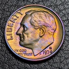 Photo of a 1974-S Roosevelt Dime Proof from an eBay listing that sold on Jul 16, 2026