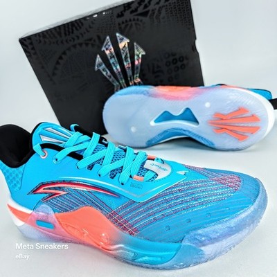 Anta Kai 1 Speed US 13 Men's Blue Orange Silver Ice Basketball  8125B1128S 6 New