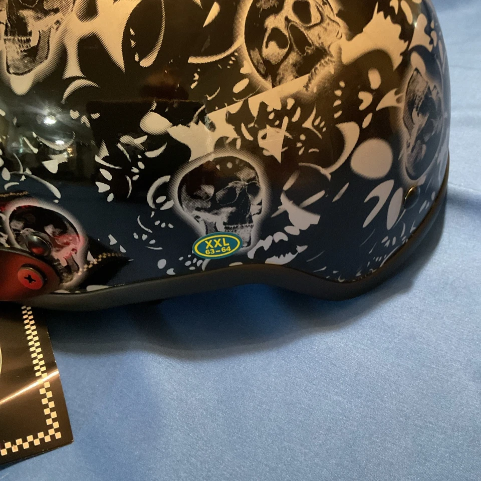 MEDIO CASCO CALAVERA RODIA RHD-200V - PUNTO APROBADO XXL 63-64, 7-7/8-8 Foto 2 de 4