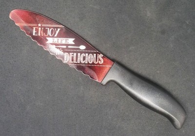 Enjoy Life it's Delicious Bagel/Bread Knife 6'' Blade Made in USA