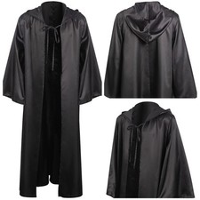 Jedi Sith Knight Wizard Cosplay Hooded Robe Costume Halloween Cloak Halloween US