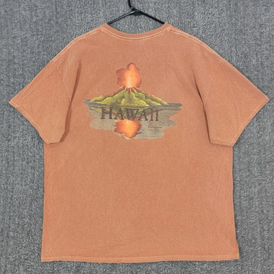 #ad Original Red Dirt Hawaii T Shirt Mens XL Brown Kauai Maui Oahu Dirt Dyed $19.94