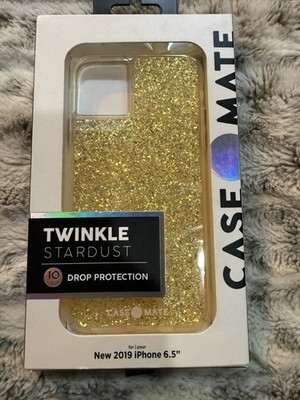 Case-Mate iPhone 11 Pro Max 6.5'' 2019 Case Twinkle Gold Clear Glitter New In Box