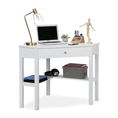Eckschreibtisch Eckcomputertisch Bürotisch PC-Arbeitsplatz platzsparend MDF - Bild 1 von 4