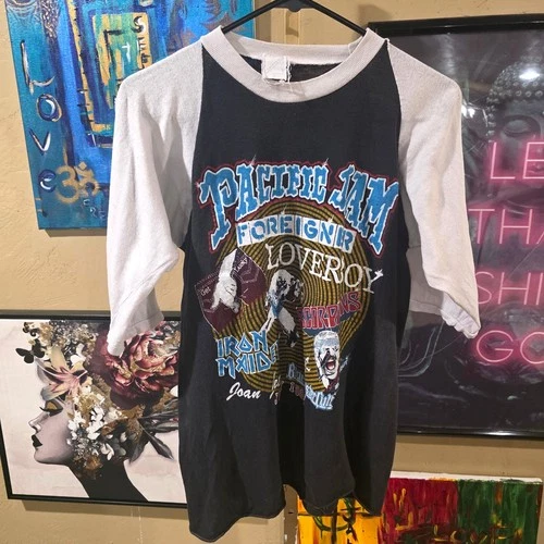Pacific Jam Iron Maiden Scorpions Concert Rock 1980s vintage concert t-shirt, vintage, single stitch, B+ condition
