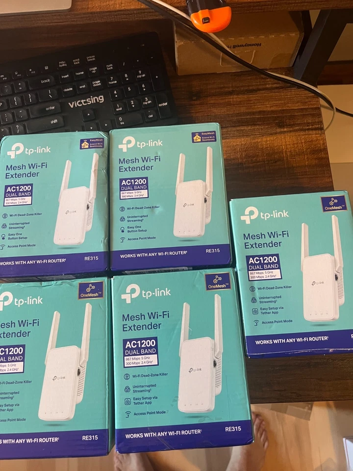 5 x lot of TP Link AC1200 WiFi Range Extender Up to 1200Mbps Dual Band - Image 2 of 2