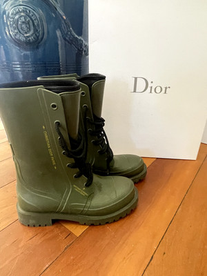 Christian Dior Camp Military Boots 37