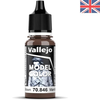 17 ml Acrylfarbe auf Wasserbasis Mahagonibraun - schnelltrocknend, selbstnivellierend