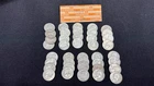 1964 Washington Quarters One Full Roll of 40 coins Circulated