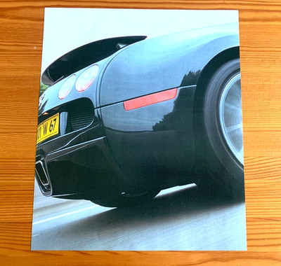 BUGATI VEYRON - FRAMEABLE COLLECTIBLE ORIGINAL CLASSIC SUPERCAR CAR POSTER IMAGE