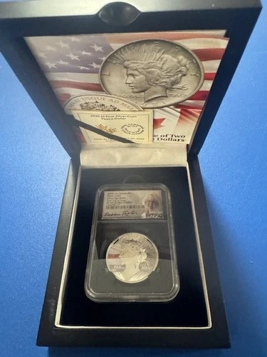 2020 Canada 1 oz Silver Peace Dollar NGC PF70 Ultra Cameo Taylor Auto w/box coin