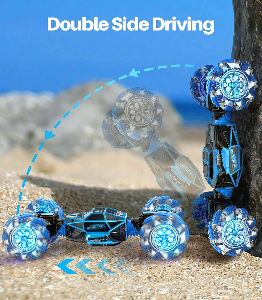 Coches de radiocontrol para niños niñas, 4x4 detección de gestos control remoto coche niños camión de acrobacias Foto 3 de 4