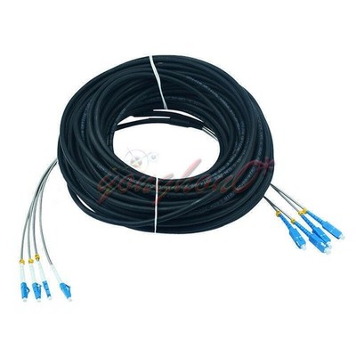 10M Field Outdoor Cable LC-SC UPC 4 9/125 SingleMode Fiber Patch Cord *vy