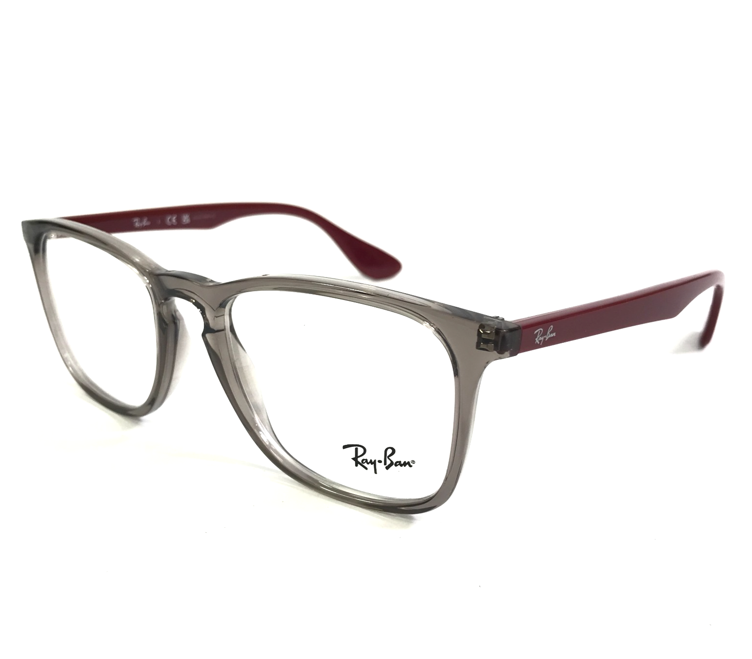Ray-Ban Eyeglasses Frames RB7074 8083 Transparent Grey Bordeaux 52-18-145