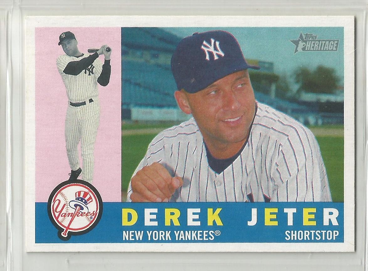 Derek Jeter #83 Baseball Cards 2009 Topps Heritage trading card — raw and PSA graded price guide