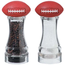 6" Football Pepper & Salt Mill Set