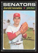 Darold Knowles 1971 Topps #261 Washington Senators VG SU