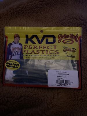 NEW Strike King KVD OPT Fat Baby Finesse Worm Fire Tiger