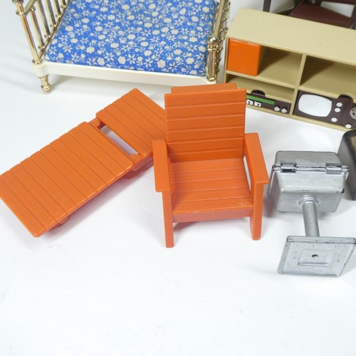 Fisher Price Loving Family Dollhouse Furniture Lot Vintage Retro 1970s - Picture 8 of 10
