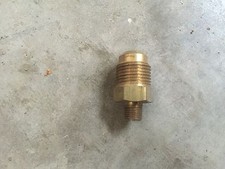  1/2" Flare x 1/8 NPT Male SAE 45° Brass Straight Water Oil Gas Air Fuel Fitting