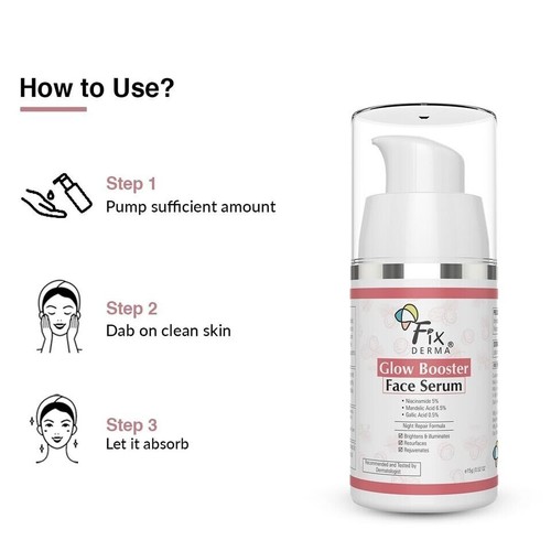 Fixderma 5% Niacinamide 6.5% Mandelic Acid & 0.5% Gallic Acid Face serum 15 gram - Picture 4 of 4