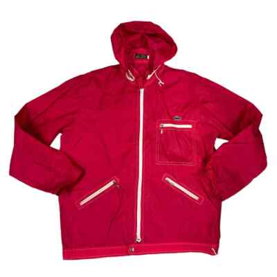 VTG RETRO Alligator Red windbreaker track jacket Sz. XL | eBay