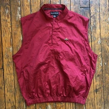 Footjoy FJ Performance Golf Vest Windshirt Men's Large Red Mountain Ridge CC NJ