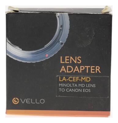 Vello Minolta MD Lens to Canon EOS Camera LA-CEF-MD Adapter