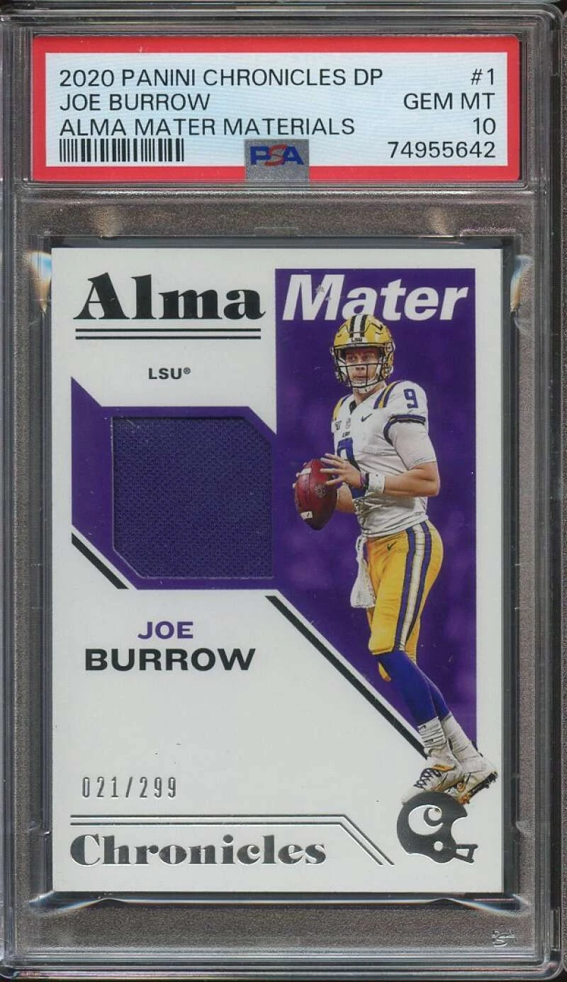 Joe Burrow Panini Chronicles Draft Picks Alma Mater Materials #1 Base