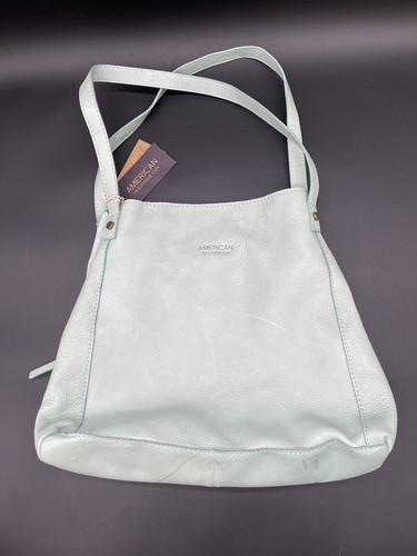 American Leather Co. Liberty Shopper In Morning Mist - Teal Blue Schultertasche - Bild 15 von 17