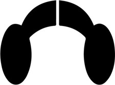 Princess Leia vinyl decal sticker 1956 2016 RIP Carrie Fisher Star Wars