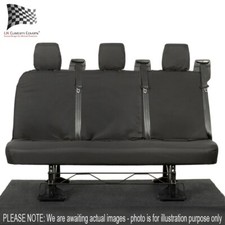 Mercedes Sprinter Rear Seat Covers Tailored Waterproof (2010 Onwards) Black 1213