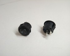 2x Pack 16mm Round Rocker Power Switch Boat 2 Pins 6A 125V AC 3A 250V On Off IO