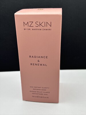 MZ SKIN Radiance & Renewal AHA Instant Clarity Refining Mask 3.38oz -Sealed