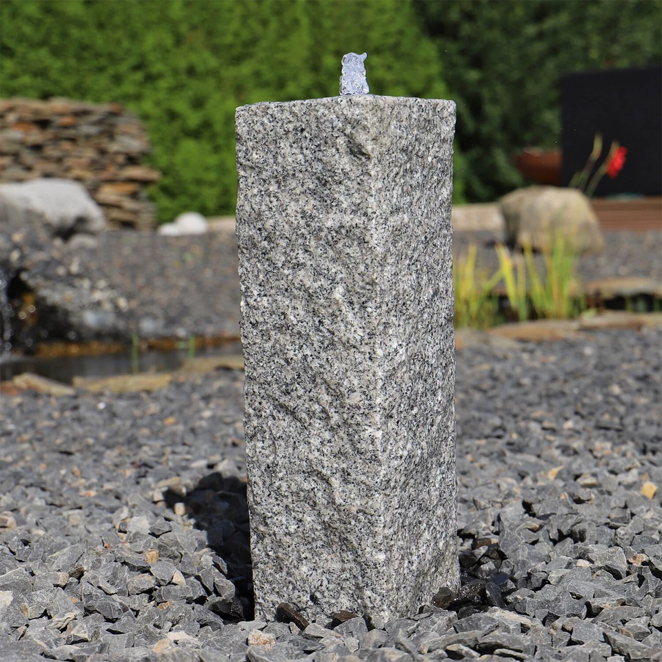 CLGarden Quellsteinbrunnen Granit Säule GS50 Gartenbrunnen Set Brunnen außen - Bild 2 von 4