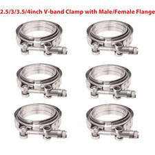 48x 2.533.5 V-band Clamp Stainless Steel Flange Male-female For Exhaust Pipe