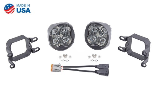 SS3 LED Fog Light Kit for 2010-2022 Toyota 4Runner Sport White w/Amber Backlight - Picture 3 of 7