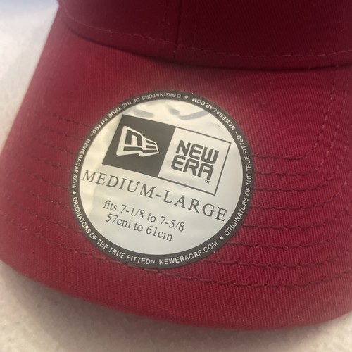 New Era Golf 2 Tone Blank Hat Cap New Fitted Size M/L Maroon / White Strech Fit - Picture 7 of 7