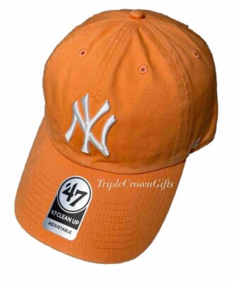 Mondaysuck NY logo cap khaki × orange Mondaysuck NYC Hat